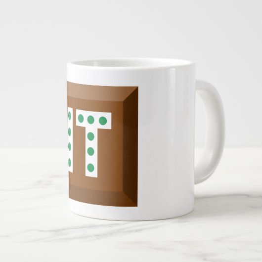 MUG JUMBO BLANCHE CHOCOLAT BONBONS IT ジャンボコーヒーマグカップ (正面右)