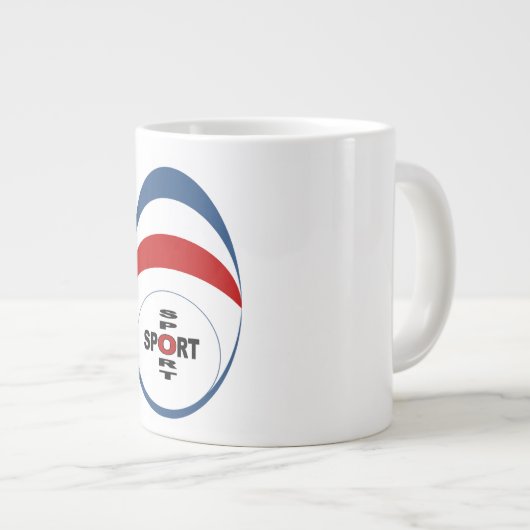 MUG JUMBO BLANCHE  SPORT ジャンボコーヒーマグカップ (正面右)