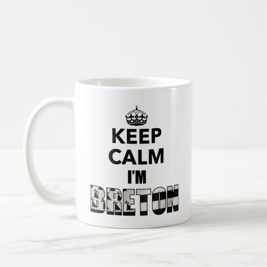 Mug Keep calm i'm Breton コーヒーマグカップ (左)