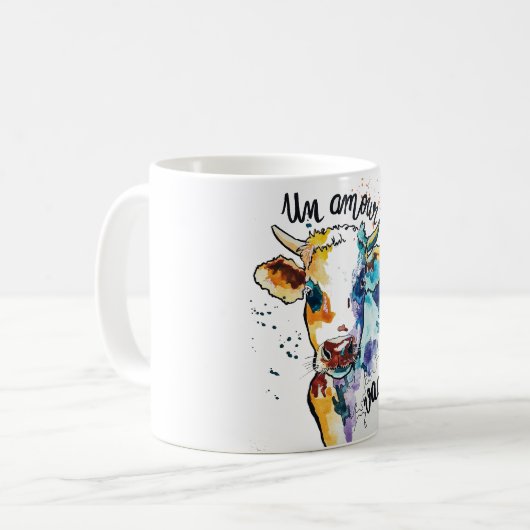 Mug "L'amour vache" コーヒーマグカップ (正面左)