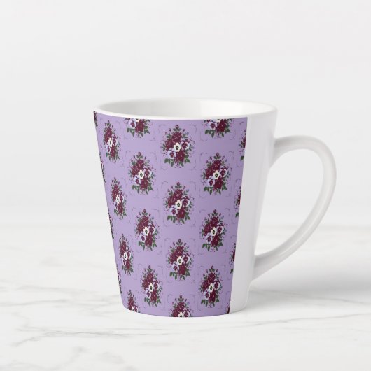 Mug Latte Bouquet de Violettes カフェラテマグ (右)