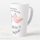 Mug latte personnalisé カフェラテマグ (右アングル)