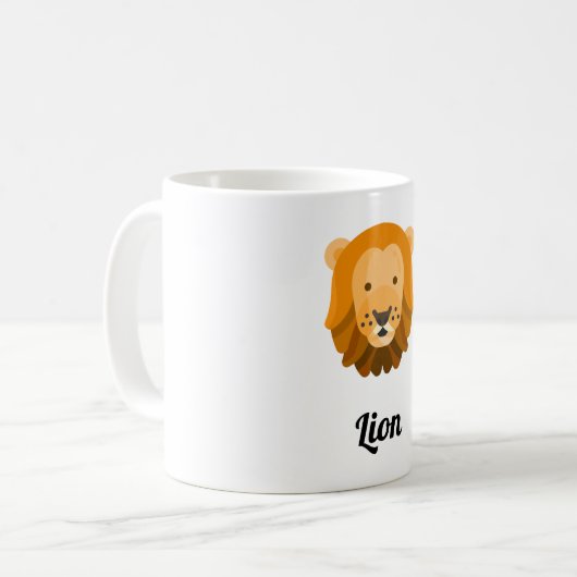 Mug Lion コーヒーマグカップ (正面左)