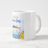 Mug logo world tuna day  ジャンボコーヒーマグカップ (正面右)