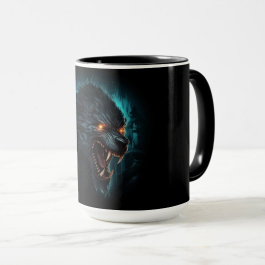 Mug Lunar Glow in a Werewolf Cup マグカップ (正面右)