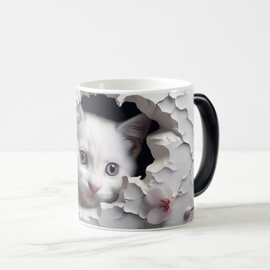 Mug Magic 3D cat モーフィングマグカップ (正面右)