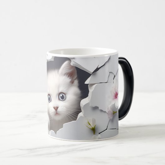 Mug Magic 3D cat モーフィングマグカップ (正面右)