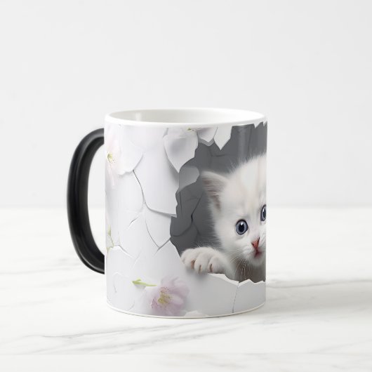 Mug Magic 3D cat モーフィングマグカップ (正面左)