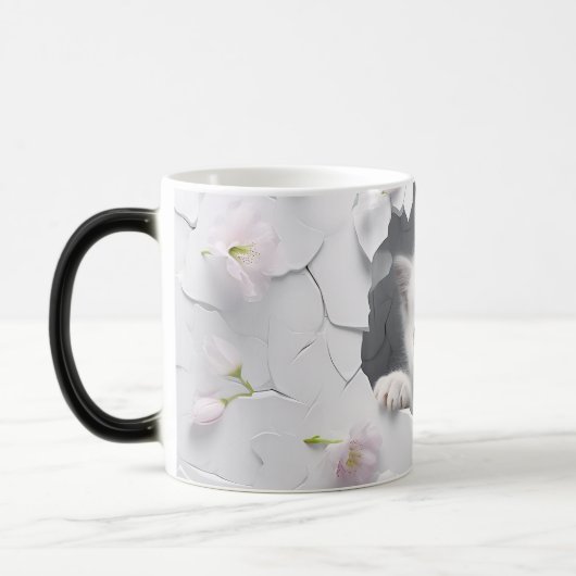 Mug Magic 3D cat モーフィングマグカップ (左)