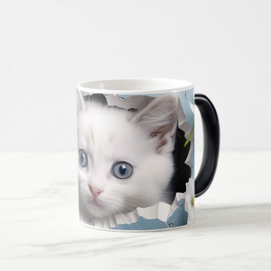 Mug Magic 3D cat モーフィングマグカップ (正面右)