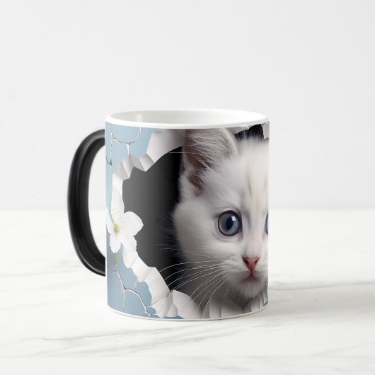 Mug Magic 3D cat モーフィングマグカップ (正面左)