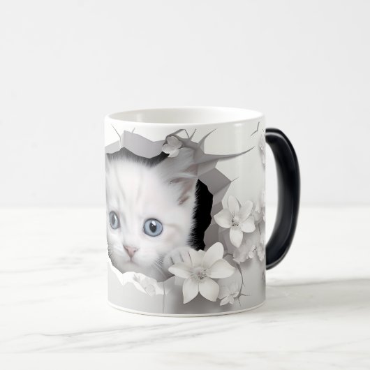 Mug Magic 3D cat モーフィングマグカップ (正面右)