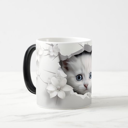 Mug Magic 3D cat モーフィングマグカップ (正面左)