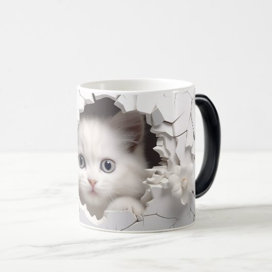 Mug Magic 3D cat モーフィングマグカップ (正面右)