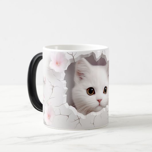 Mug Magic 3D cat モーフィングマグカップ (正面左)