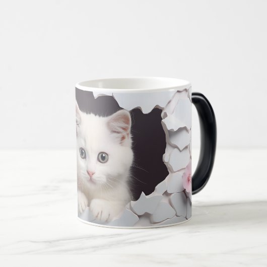 Mug Magic 3D cat モーフィングマグカップ (正面右)