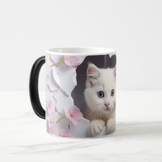 Mug Magic 3D cat モーフィングマグカップ (正面左)