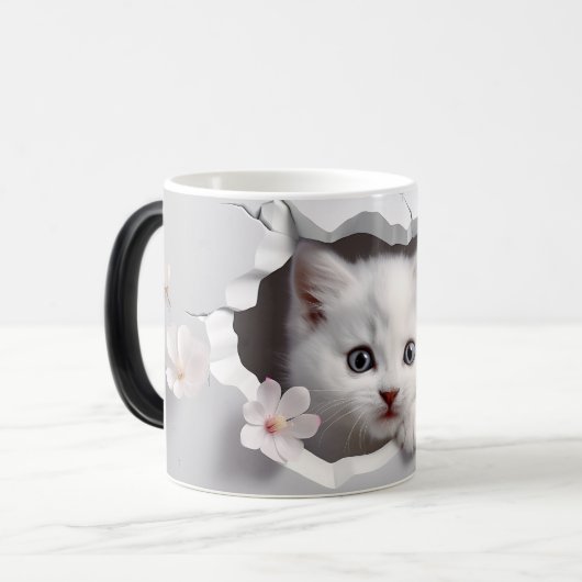 Mug Magic 3D cat モーフィングマグカップ (正面左)