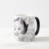 Mug Magic 3D cat モーフィングマグカップ (正面右)