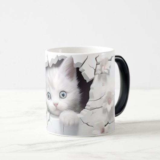 Mug Magic 3D cat モーフィングマグカップ (正面右)