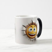 Mug Magic Face Emoticon Break Through モーフィングマグカップ (正面右)