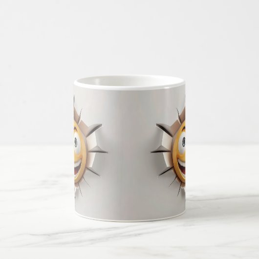 Mug Magic Face Emoticon Break Through モーフィングマグカップ (中央)