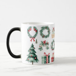 Mug Magic Festive Vintage Christmas モーフィングマグカップ