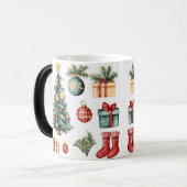 Mug Magic Festive Vintage Christmas モーフィングマグカップ (正面左)