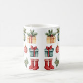 Mug Magic Festive Vintage Christmas モーフィングマグカップ (中央)
