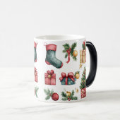 Mug Magic Festive Vintage Christmas モーフィングマグカップ (正面右)