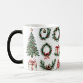 Mug Magic Festive Vintage Christmas モーフィングマグカップ (左)