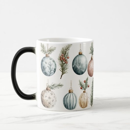 Mug Magic Festive Vintage Christmas モーフィングマグカップ (左)