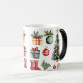 Mug Magic Festive Vintage Christmas モーフィングマグカップ (正面右)
