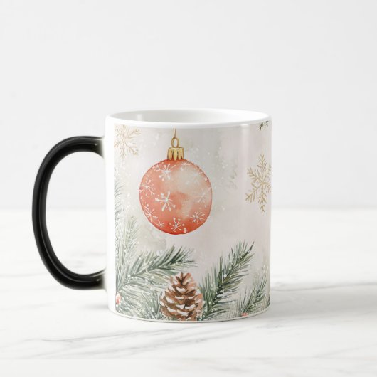 Mug Magic Festive Vintage Christmas モーフィングマグカップ (左)