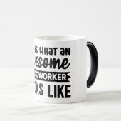 Mug Magic Funny Office Coffee Quotes モーフィングマグカップ (正面右)