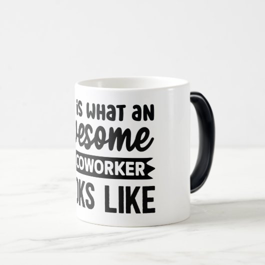 Mug Magic Funny Office Coffee Quotes モーフィングマグカップ (正面右)