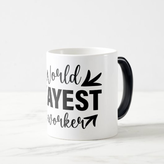 Mug Magic Funny Office Coffee Quotes モーフィングマグカップ (正面右)