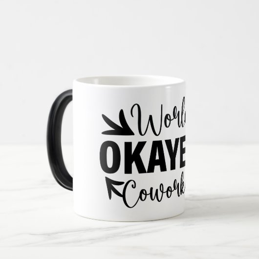 Mug Magic Funny Office Coffee Quotes モーフィングマグカップ (正面左)