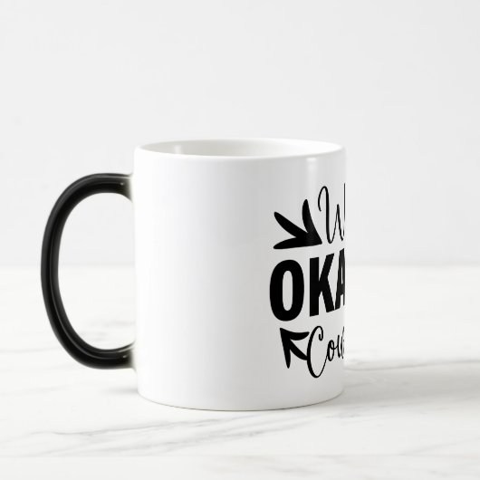 Mug Magic Funny Office Coffee Quotes モーフィングマグカップ (左)