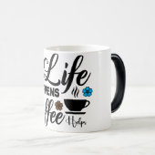 Mug Magic Funny Office Coffee Quotes モーフィングマグカップ (正面右)