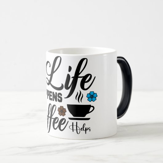 Mug Magic Funny Office Coffee Quotes モーフィングマグカップ (正面右)