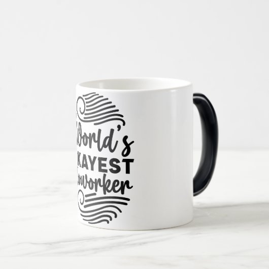 Mug Magic Funny Office Coffee Quotes モーフィングマグカップ (正面右)