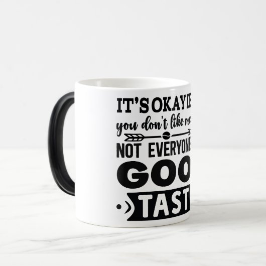 Mug Magic Funny Office Coffee Quotes モーフィングマグカップ (正面左)