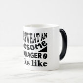 Mug Magic Funny Office Coffee Quotes モーフィングマグカップ (正面右)
