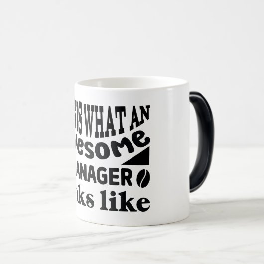 Mug Magic Funny Office Coffee Quotes モーフィングマグカップ (正面右)