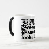 Mug Magic Funny Office Coffee Quotes モーフィングマグカップ (正面左)