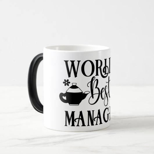 Mug Magic Funny Office Coffee Quotes モーフィングマグカップ (正面左)