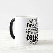 Mug Magic Funny Office Coffee Quotes モーフィングマグカップ (正面左)