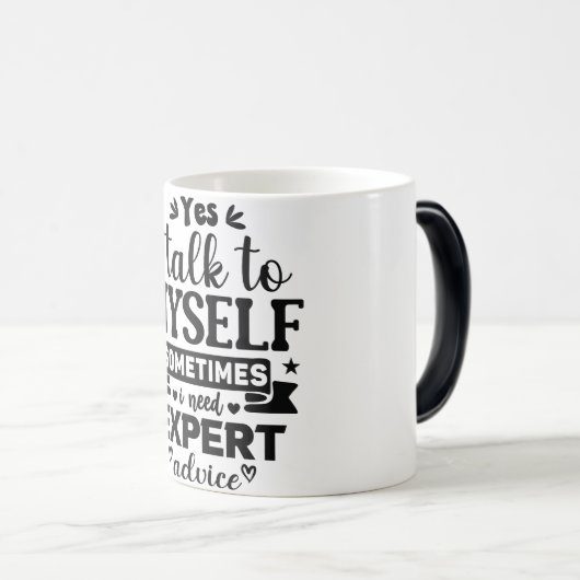 Mug Magic Funny Office Coffee Quotes モーフィングマグカップ (正面右)