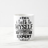 Mug Magic Funny Office Coffee Quotes モーフィングマグカップ (中央)